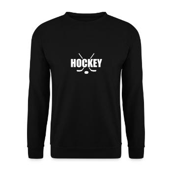 Hockey Eishockey - Unisex Pullover - Schwarz - Vorne - Alina (178cm) & Michal (187cm)