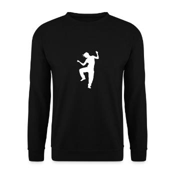Dance dancer dancer silhouette - Unisex Sweatshirt - black - Front - Alina (178cm) & Michal (187cm)