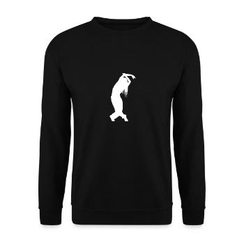 Dance dancer dancer silhouette - Unisex Sweatshirt - black - Front - Alina (178cm) & Michal (187cm)