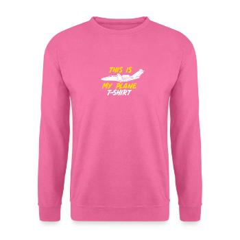 PILOT / AVIATION : Bâche T-shirt - Sweat-shirt Unisexe - rose - Devant