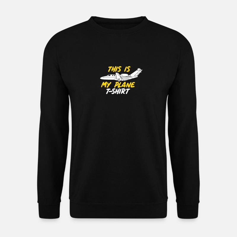 PILOT / AVIATION: Plane T-shirt - Unisex Pullover - Schwarz