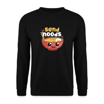 Ramen Lovers Geschenkdesign Senden Sie Noods Funny Japanese - Unisex Pullover - Schwarz - Vorne - Alina (178cm) & Michal (187cm)