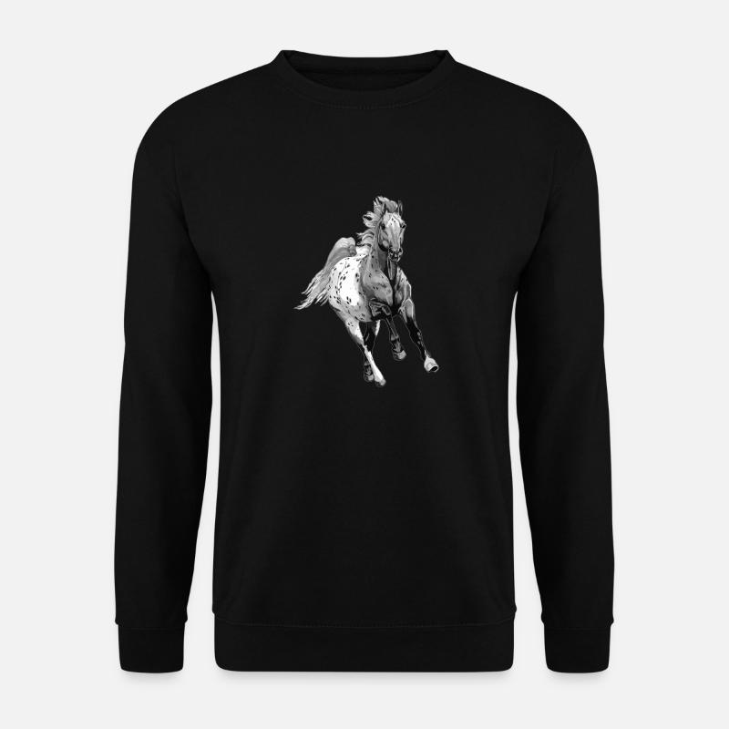 appaloosa horse Pferd Pferde fohlen reiten - Unisex Pullover - Schwarz
