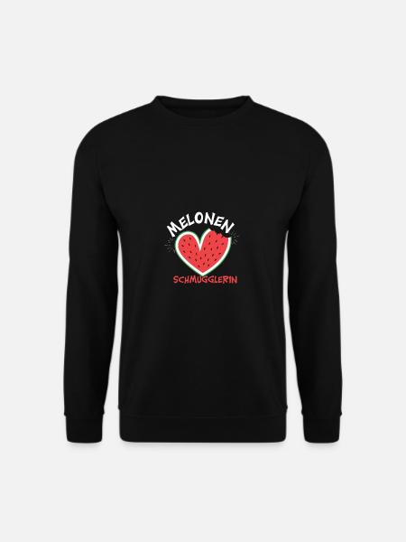 Schwangerschaft - Melonen Schmugglerin - Unisex Pullover - Schwarz