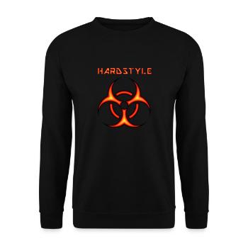 Hardstyle - Party Festival Event Shirt - Unisex Sweatshirt - black - Front - Alina (178cm) & Michal (187cm)