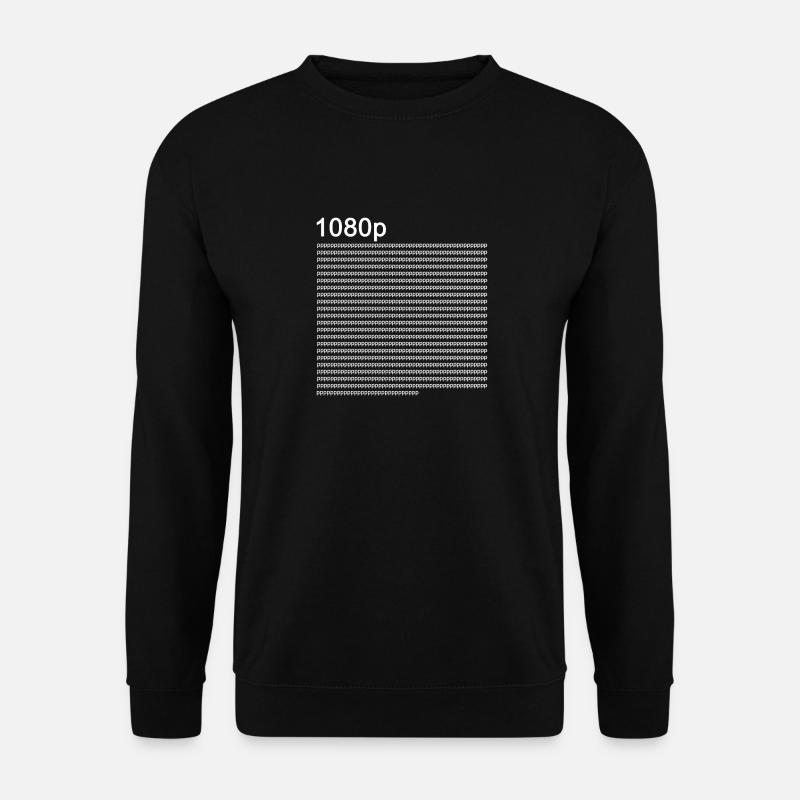 1080p tshirt für Techniker nerd und Technik geek - Unisex Pullover - Schwarz