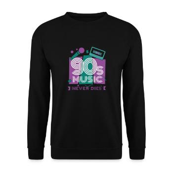 90 - Sweat-shirt Unisexe - noir - Devant - Alina (178cm) & Michal (187cm)
