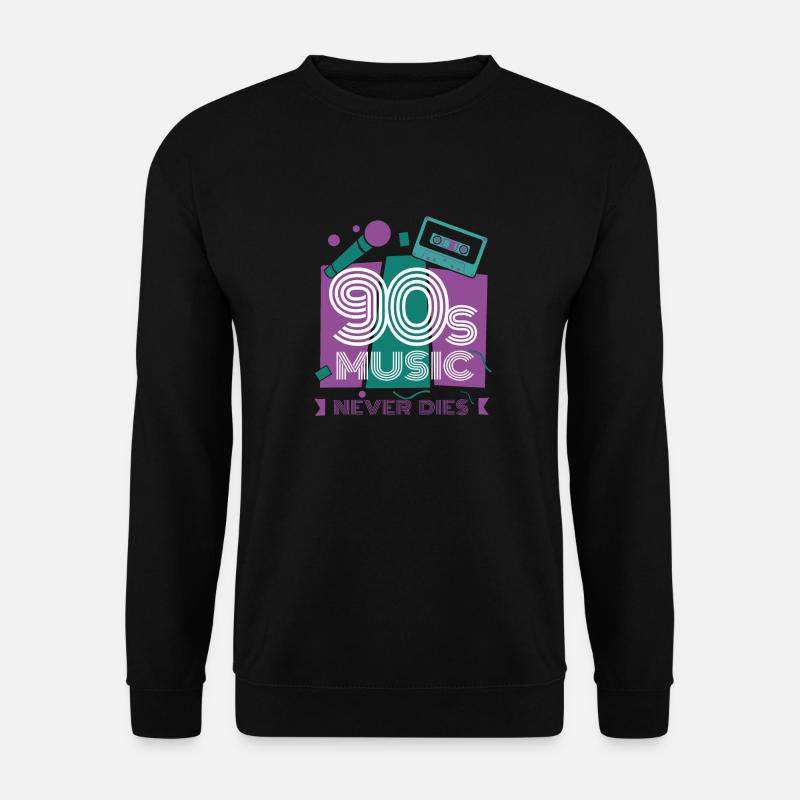 90 er - Unisex Pullover - Schwarz