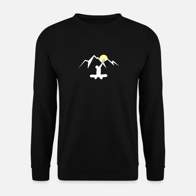 Snowboard Snowboard Snowboarder Cadeau - Sweat-shirt Unisexe - noir