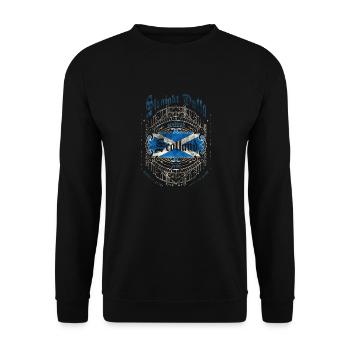 Scotland - Unisex Sweatshirt - black - Front - Alina (178cm) & Michal (187cm)