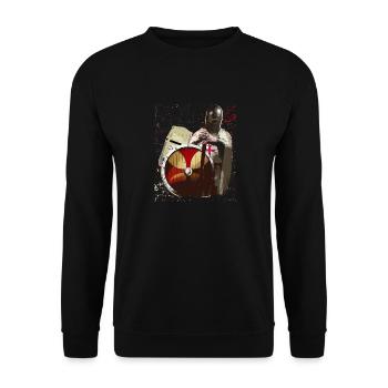 Knight Templar Knights Templar Crusader Crusade - Unisex Sweatshirt - black - Front - Alina (178cm) & Michal (187cm)