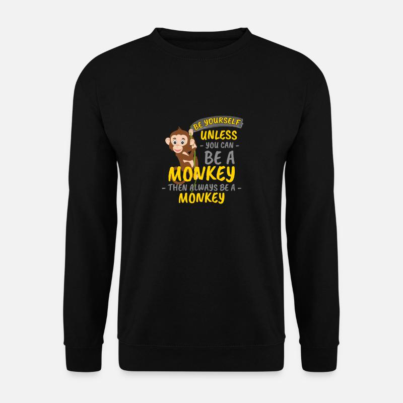 Monkey - Unisex Sweatshirt - black