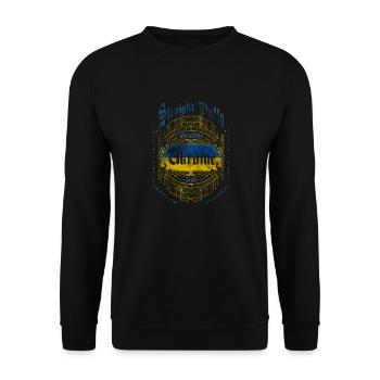 Ukraine - Unisex Sweatshirt - black - Front - Alina (178cm) & Michal (187cm)
