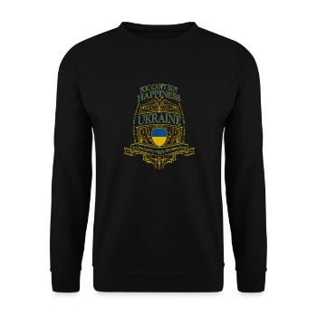 Ukraine - Unisex Sweatshirt - black - Front - Alina (178cm) & Michal (187cm)