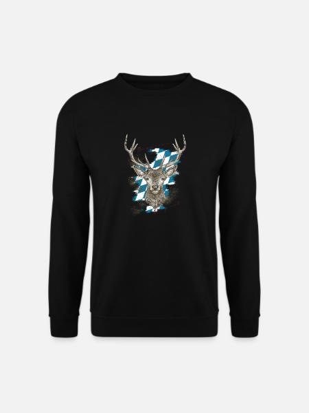- Bavarian Original Hirsch Bayern - Unisex Sweatshirt - black