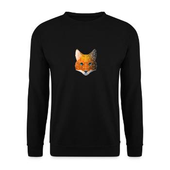 Polygon Geometrie Fuchs - Unisex Pullover - Schwarz - Vorne - Alina (178cm) & Michal (187cm)