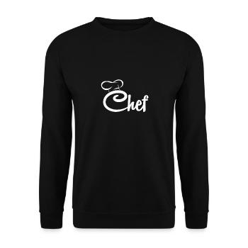 Cook gift kitchen gastronomy profession - Unisex Sweatshirt - black - Front - Alina (178cm) & Michal (187cm)