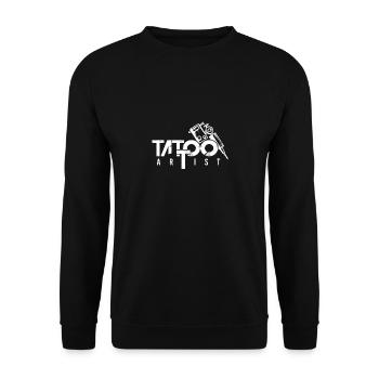 Tattoowierer Geschenk Tattoo stechen Termin - Unisex Pullover - Schwarz - Vorne - Alina (178cm) & Michal (187cm)