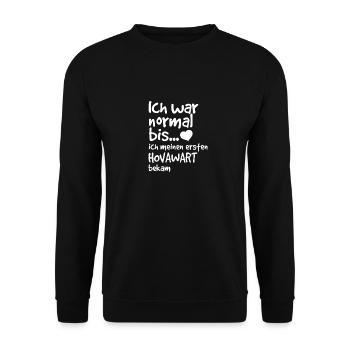 Hovawart Dog Dog Lover Breeder Dog Breeder - Unisex Sweatshirt - black - Front - Alina (178cm) & Michal (187cm)