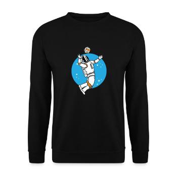 Volley-ball Astronaut Beach volley - Sweat-shirt Unisexe - noir - Devant - Alina (178cm) & Michal (187cm)