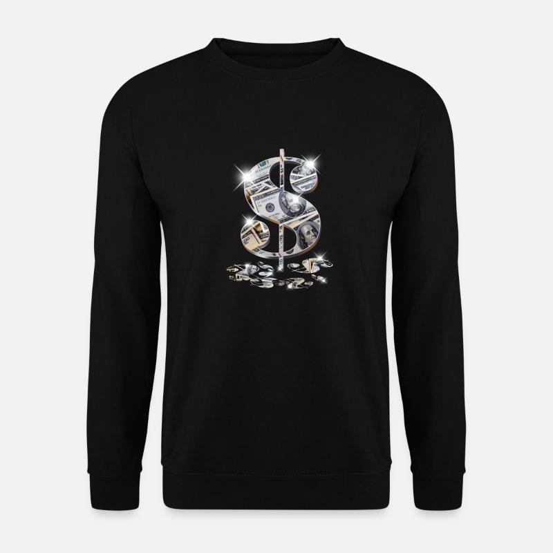 Cool wie Dollarschein-Dollar-Zeichen $$ Geschenk-Entwurf - Unisex Pullover - Schwarz