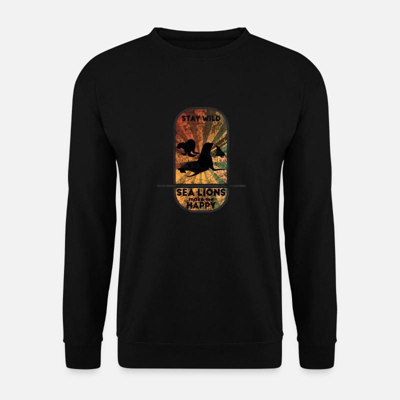 Seelöwe - Unisex Pullover - Schwarz