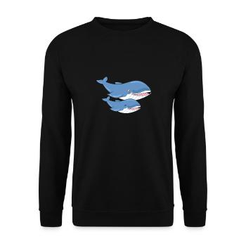 Wale - Unisex Pullover - Schwarz - Vorne - Alina (178cm) & Michal (187cm)