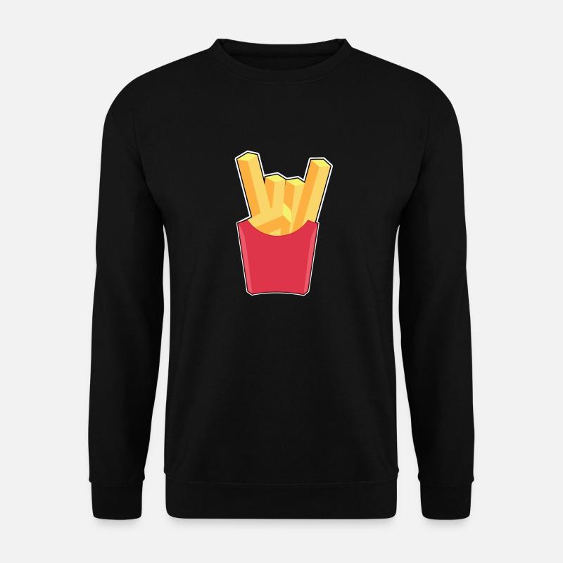 Heavy Metal Pommes fork - Unisex Sweatshirt - black