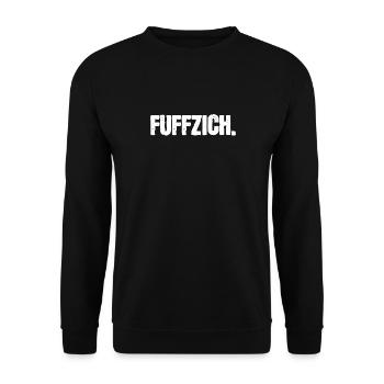 Fuffzich 50. Geburtstag Lustiges Shirt - Unisex Pullover - Schwarz - Vorne - Alina (178cm) & Michal (187cm)