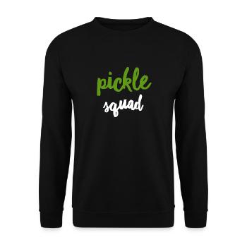 Pickle Squad - Unisex Sweatshirt - black - Front - Alina (178cm) & Michal (187cm)
