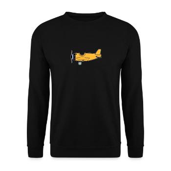 Avion des enfants - Sweat-shirt Unisexe - noir - Devant - Alina (178cm) & Michal (187cm)