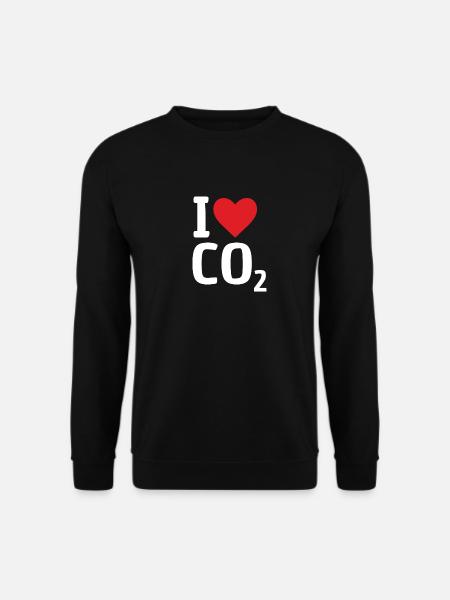 Ich Liebe Co2 Geschenk Klimawandel Diesel Humor - Unisex Pullover - Schwarz