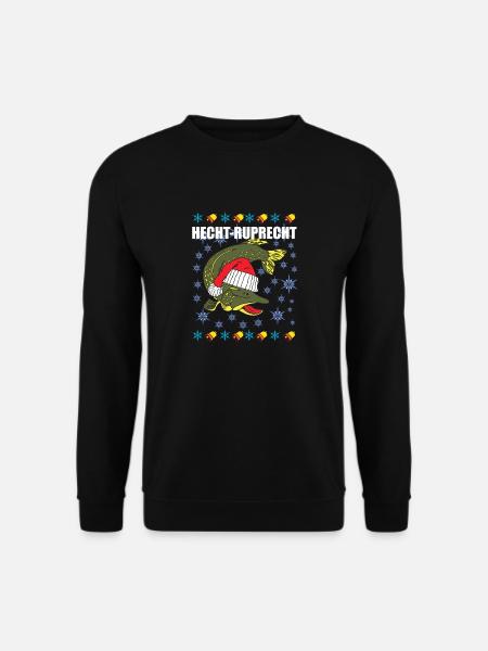 Hechtruprecht Hecht Ruprecht Knechtruprecht Angler - Unisex Pullover - Schwarz
