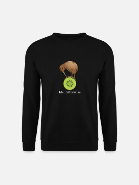 Kiwi Vogel Identitätskrise Neuseeland Geschenk - Unisex Pullover - Schwarz