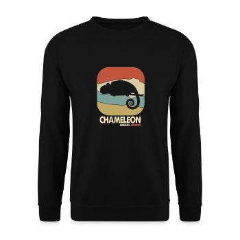Chameleon - Unisex Sweatshirt - black - Front - Alina (178cm) & Michal (187cm)