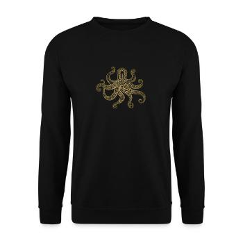 Pieuvre Steampunk Krake Kalmar Tentakel Cadeau - Sweat-shirt Unisexe - noir - Devant - Alina (178cm) & Michal (187cm)