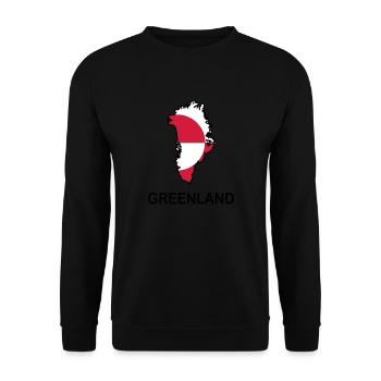 greenland - Unisex Sweatshirt - black - Front - Alina (178cm) & Michal (187cm)
