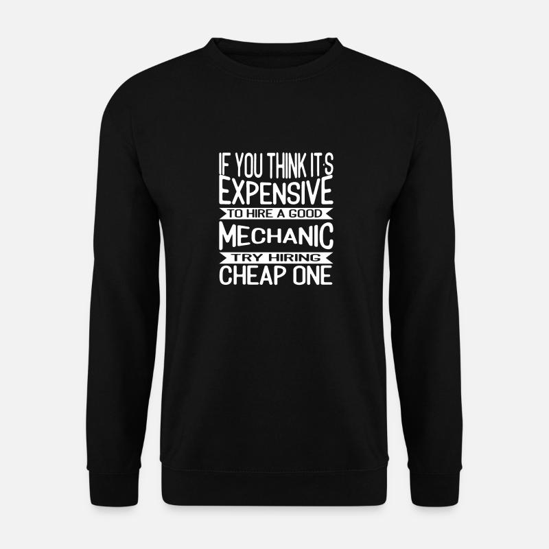 Funny Mechanic Shirts Engineer - Unisex Sweatshirt - black