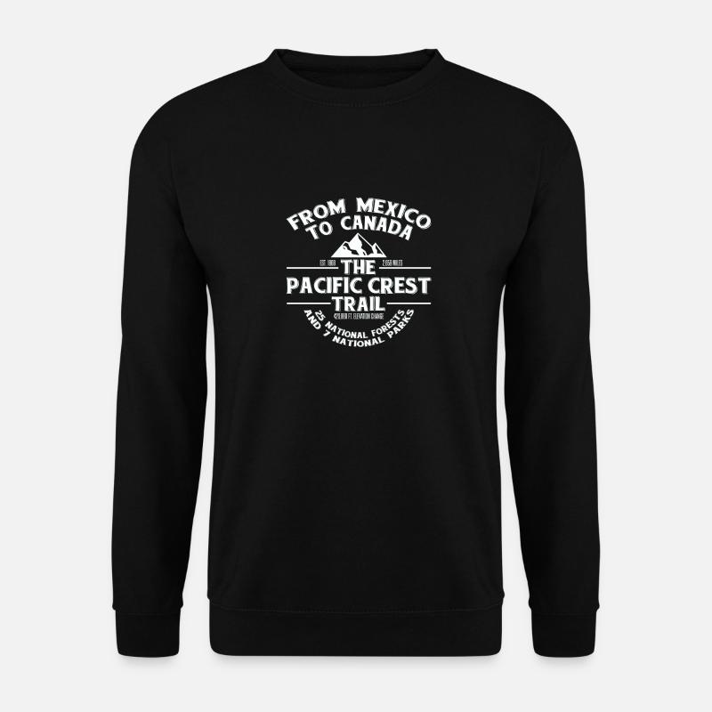 Der Pacific Crest Trail - Von Kanada nach Mexiko - Unisex Pullover - Schwarz