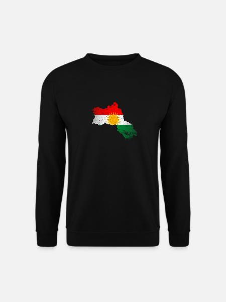 Kurdistan Kurdish flag for Kurds - Unisex Sweatshirt - black