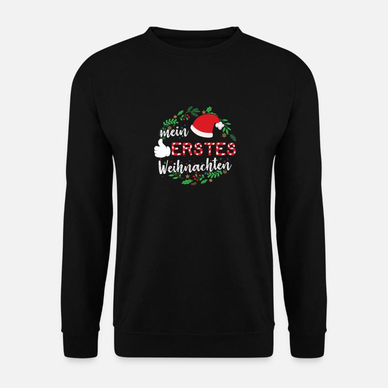 Mein erstes Weihnachten Baby Säugling - Unisex Pullover - Schwarz