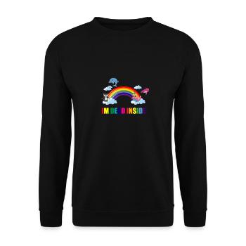 In the dead inside - Unisex Sweatshirt - black - Front - Alina (178cm) & Michal (187cm)