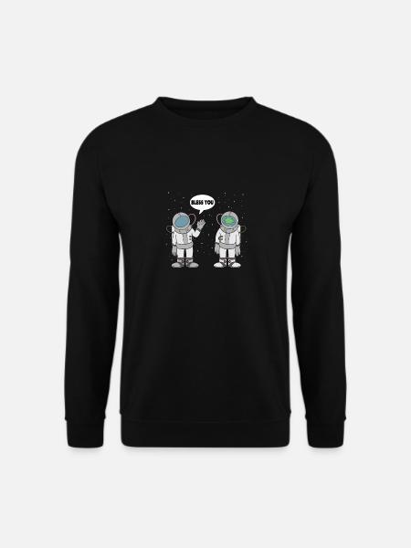 Astronaut Bless You Weltraum Weltall Raumfahrer - Unisex Pullover - Schwarz