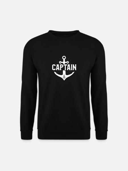 Netter Kapitän Anchor Ich bin der Kapitän dieses Bootes - Unisex Pullover - Schwarz