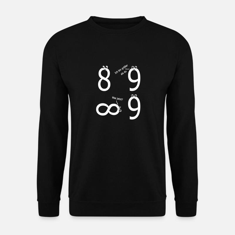 Lustiges Unendlich Zeichen Mathelehrer Geschenk - Unisex Pullover - Schwarz
