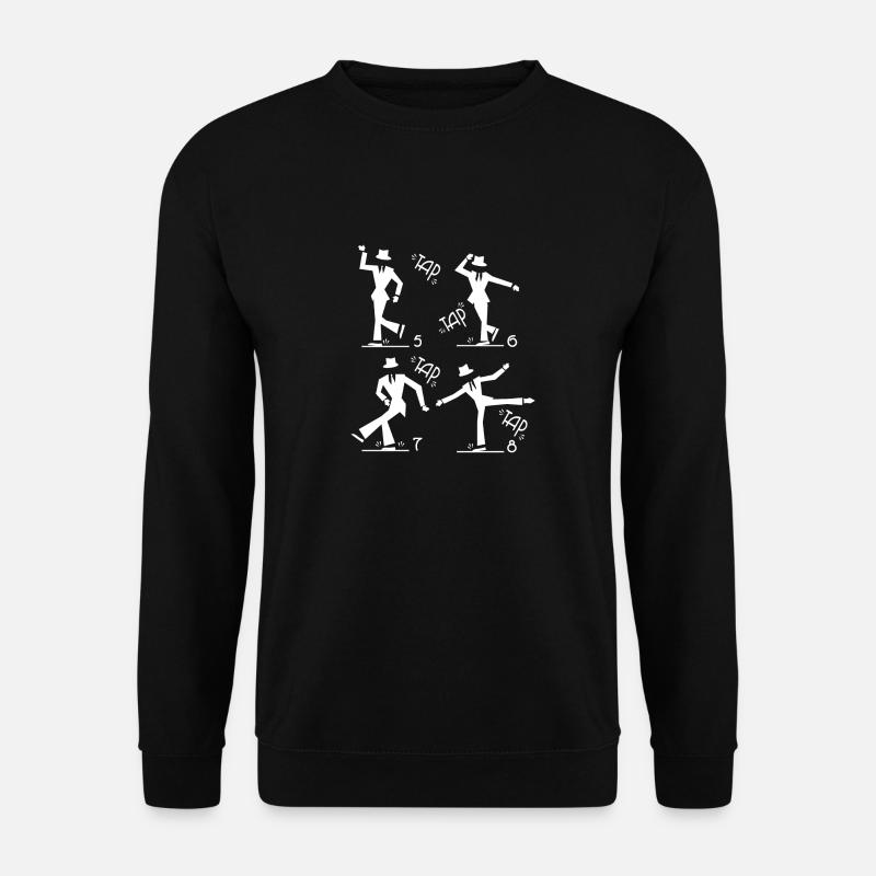 5 6 7 8 Stepptanz Tanzlehrer Tap dancing Geschenk - Unisex Pullover - Schwarz