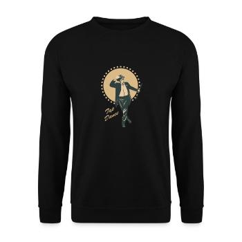 Retro vintage tap dance dancer tap dance gift - Unisex Sweatshirt - black - Front - Alina (178cm) & Michal (187cm)
