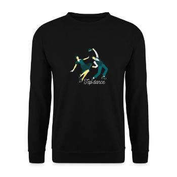 Couple tap dancing dancer tap dancing gift - Unisex Sweatshirt - black - Front - Alina (178cm) & Michal (187cm)