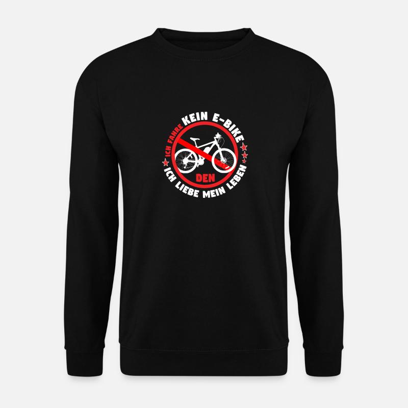E-Bike Anti EBike - Unisex Pullover - Schwarz