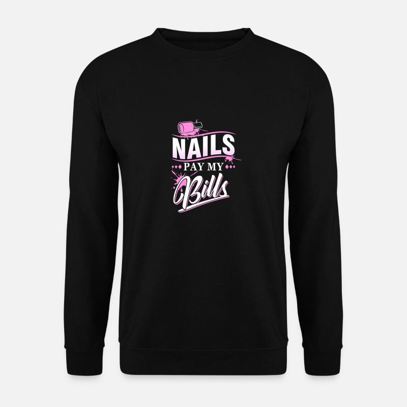 Nageldesigner Maniküre Kosmetikerin Fingernägel - Unisex Pullover - Schwarz